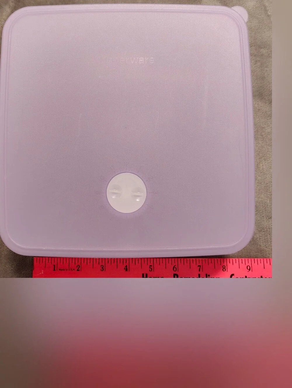 Tupperware Purple Freezer Mate Square Food Storage Container, 9 X 9